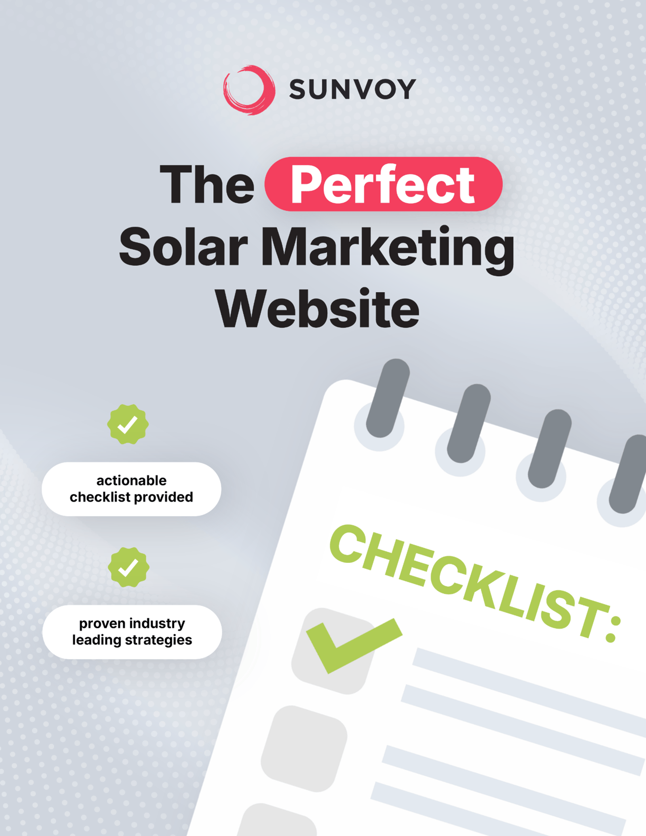 La checklist idéale pour un site web de marketing solaire