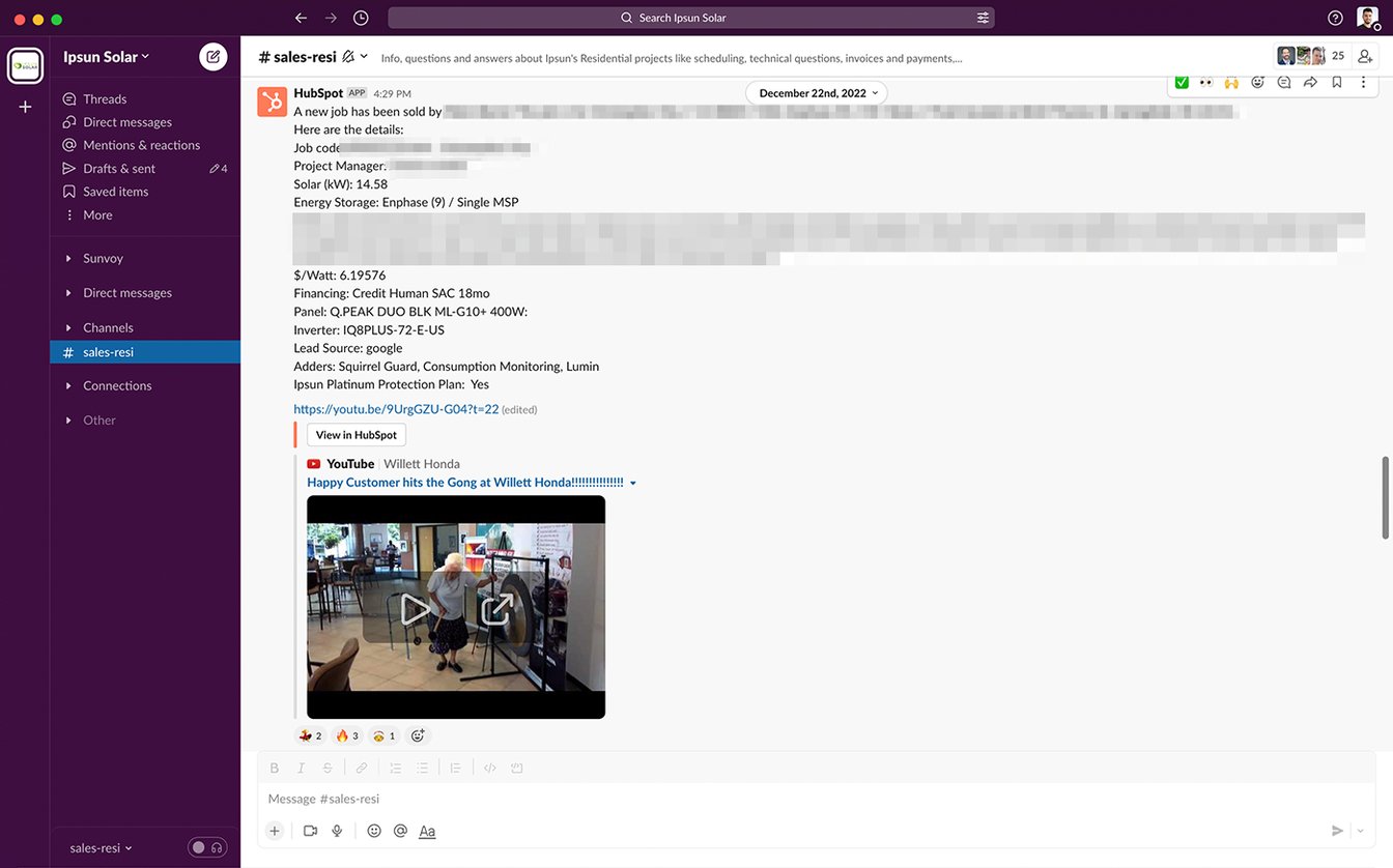 Envía notificaciones automáticas de ventas